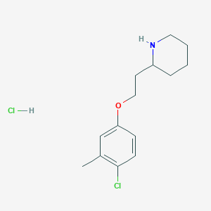 2-[2-(4-Chloro-3-methylphenoxy)ethyl]piperidine hydrochloride