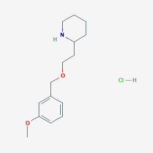 2-{2-[(3-Methoxybenzyl)oxy]ethyl}piperidine hydrochloride