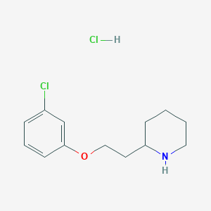 2-[2-(3-Chlorophenoxy)ethyl]piperidine hydrochloride