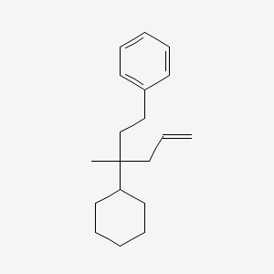 (3-Cyclohexyl-3-methylhex-5-enyl)benzene