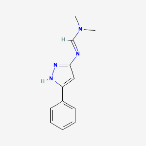 N,N-Dimethyl-N'-(5-phenyl-1H-pyrazol-3-yl)methanimidamide