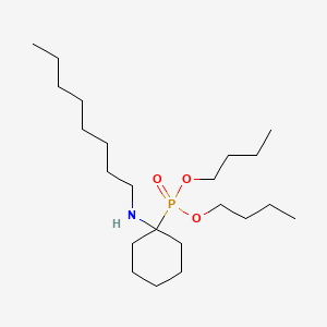 Phosphonic acid, [1-(octylamino)cyclohexyl]-, dibutyl ester