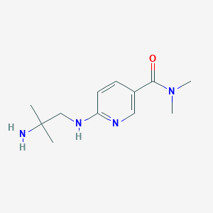 3-Pyridinecarboxamide, 6-[(2-amino-2-methylpropyl)amino]-N,N-dimethyl-