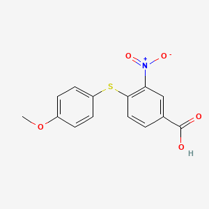 Benzoic acid, 4-[(4-methoxyphenyl)thio]-3-nitro-