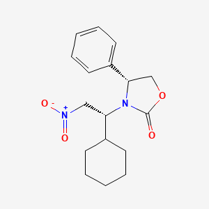 2-Oxazolidinone, 3-[(1R)-1-cyclohexyl-2-nitroethyl]-4-phenyl-, (4R)-