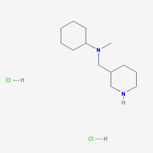 molecular formula C13H28Cl2N2 B1424587 n-Methyl-n-(3-piperidinylmethyl)cyclohexanamine dihydrochloride CAS No. 1220016-82-9