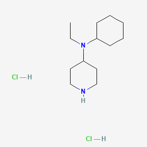 molecular formula C13H28Cl2N2 B1424589 N-cyclohexyl-N-ethylpiperidin-4-amine dihydrochloride CAS No. 1220038-07-2