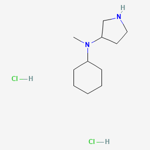 molecular formula C11H24Cl2N2 B1424591 n-Cyclohexyl-n-methyl-3-pyrrolidinamine dihydrochloride CAS No. 1219957-33-1