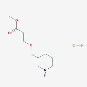 Methyl 3-(3-piperidinylmethoxy)propanoate hydrochloride