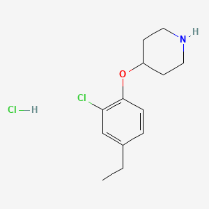 4-(2-Chloro-4-ethylphenoxy)piperidine hydrochloride