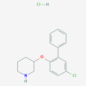 5-Chloro[1,1'-biphenyl]-2-yl 3-piperidinyl ether hydrochloride