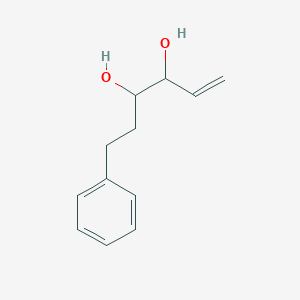 molecular formula C12H16O2 B14246158 6-Phenylhex-1-ene-3,4-diol CAS No. 188855-13-2