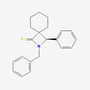 2-Azaspiro[3.5]nonane-1-thione, 3-phenyl-2-(phenylmethyl)-, (3R)-