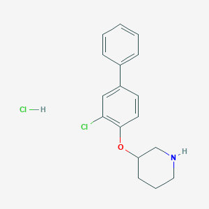 3-[(3-Chloro[1,1'-biphenyl]-4-yl)oxy]piperidine hydrochloride