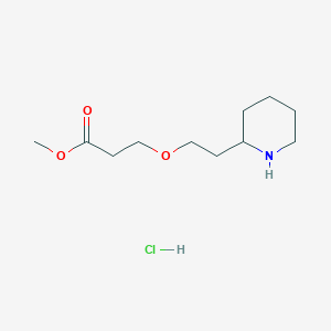 Methyl 3-[2-(2-piperidinyl)ethoxy]propanoate hydrochloride