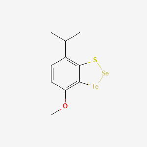 molecular formula C10H12OSSeTe B14246262 4-Methoxy-7-(propan-2-yl)-1,2,3-benzothiaselenatellurole CAS No. 486421-19-6