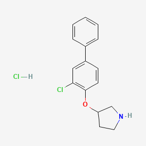 3-[(3-Chloro[1,1'-biphenyl]-4-yl)oxy]pyrrolidine hydrochloride