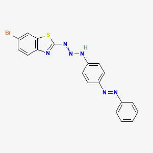 6-Bromo-2-(3-{4-[(E)-phenyldiazenyl]phenyl}triaz-1-en-1-yl)-1,3-benzothiazole