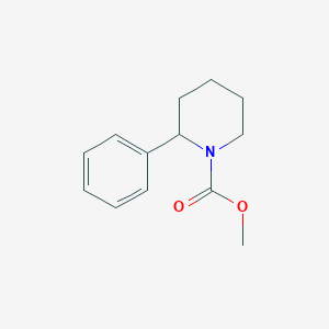 1-Piperidinecarboxylic acid, 2-phenyl-, methyl ester