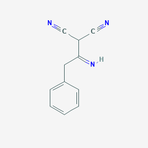 (2-Phenylethanimidoyl)propanedinitrile