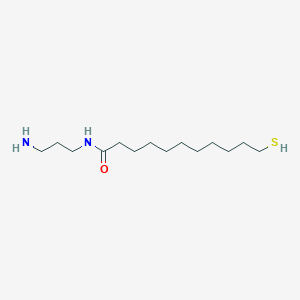 N-(3-aminopropyl)-11-sulfanylundecanamide