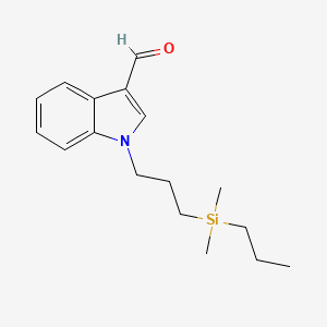 1H-Indole-3-carboxaldehyde, 1-[3-(dimethylpropylsilyl)propyl]-