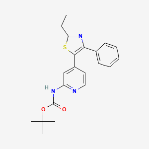 tert-Butyl [4-(2-ethyl-4-phenyl-1,3-thiazol-5-yl)pyridin-2-yl]carbamate