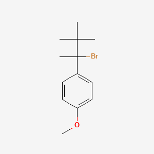 1-(2-Bromo-3,3-dimethylbutan-2-yl)-4-methoxybenzene