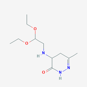 3(2H)-Pyridazinone, 4-[(2,2-diethoxyethyl)amino]-4,5-dihydro-6-methyl-