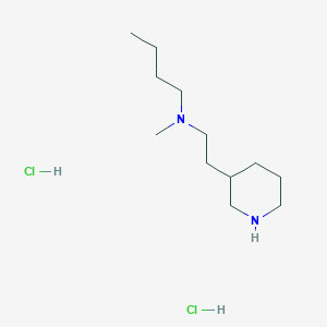 molecular formula C12H28Cl2N2 B1424662 n-甲基-n-[2-(3-哌啶基)乙基]-1-丁胺二盐酸盐 CAS No. 1220030-45-4