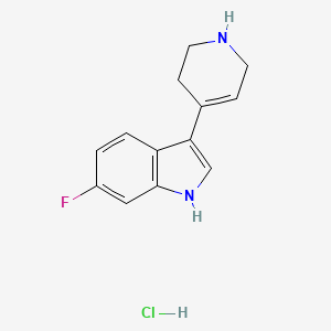 6-fluoro-3-(1,2,3,6-tetrahydropyridin-4-yl)-1H-indole;hydrochloride