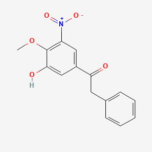 1-(3-Hydroxy-4-methoxy-5-nitrophenyl)-2-phenylethan-1-one