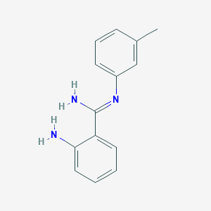 2-Amino-N'-(3-methylphenyl)benzene-1-carboximidamide