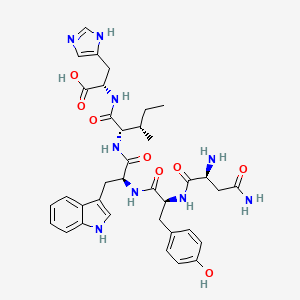 L-Histidine, L-asparaginyl-L-tyrosyl-L-tryptophyl-L-isoleucyl-