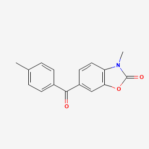 3-Methyl-6-(4-methylbenzoyl)-1,3-benzoxazol-2(3H)-one