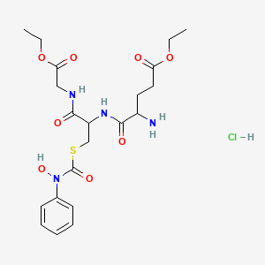 Glycine, L-gamma-glutamyl-S-[(hydroxyphenylamino)carbonyl]-L-cysteinyl-, diethyl ester, monohydrochloride (9CI)