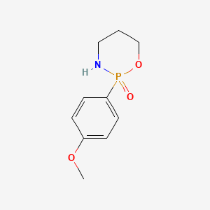 molecular formula C10H14NO3P B14246696 2-(4-Methoxyphenyl)-1,3,2lambda~5~-oxazaphosphinan-2-one CAS No. 391640-19-0