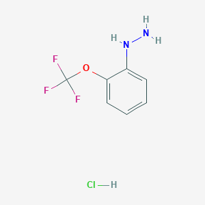 molecular formula C7H8ClF3N2O B142467 2-(Trifluoromethoxy)phenylhydrazine hydrochloride CAS No. 133115-76-1