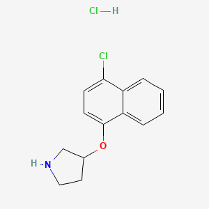 3-[(4-Chloro-1-naphthyl)oxy]pyrrolidine hydrochloride