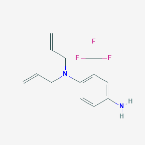 molecular formula C13H15F3N2 B1424674 N-1,N-1-Diallyl-2-(trifluoromethyl)-1,4-benzenediamine CAS No. 1220016-44-3
