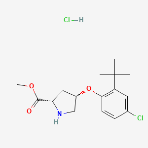 Methyl (2S,4S)-4-[2-(tert-butyl)-4-chlorophenoxy]-2-pyrrolidinecarboxylate hydrochloride