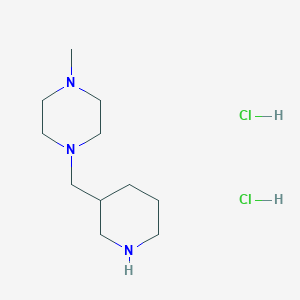 molecular formula C11H25Cl2N3 B1424680 1-甲基-4-(3-哌啶基甲基)哌嗪二盐酸盐 CAS No. 1220029-81-1