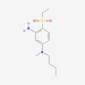 molecular formula C13H22N2O2S B1424684 N1-Butyl-4-(ethylsulfonyl)-N1-methyl-1,3-benzenediamine CAS No. 1219957-17-1