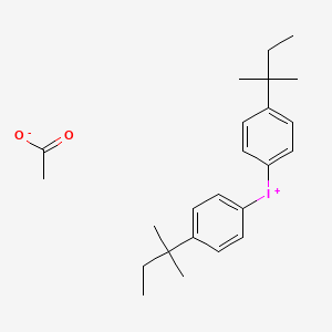 Bis[4-(2-methylbutan-2-yl)phenyl]iodanium acetate