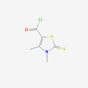 3,4-Dimethyl-2-sulfanylidene-2,3-dihydro-1,3-thiazole-5-carbonyl chloride