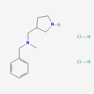 molecular formula C13H22Cl2N2 B1424695 n-Benzyl-n-methyl3-pyrrolidinylmethanamine dihydrochloride CAS No. 1219960-35-6