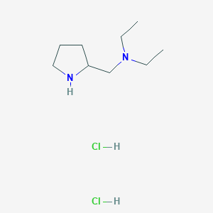 molecular formula C9H22Cl2N2 B1424696 n-Ethyl-n-(2-pyrrolidinylmethyl)-1-ethanamine dihydrochloride CAS No. 1220027-24-6