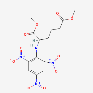 Dimethyl 2-(2,4,6-trinitroanilino)hexanedioate