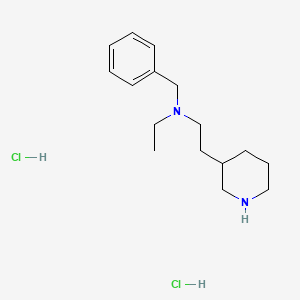 molecular formula C16H28Cl2N2 B1424707 n-苄基-n-乙基-2-(3-哌啶基)-1-乙胺二盐酸盐 CAS No. 1220034-59-2