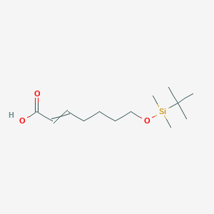 7-{[tert-Butyl(dimethyl)silyl]oxy}hept-2-enoic acid